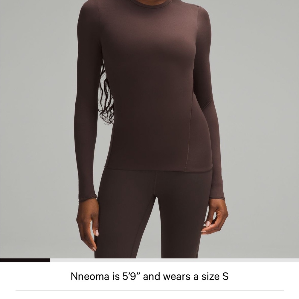 Lululemon Athletica Brown Fitted Long Sleeve Tee